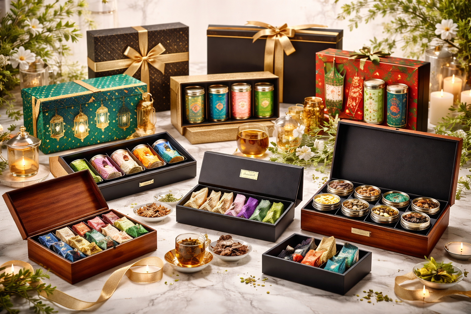Luxury Corporate Tea Gift Sets and Wooden Boxes
