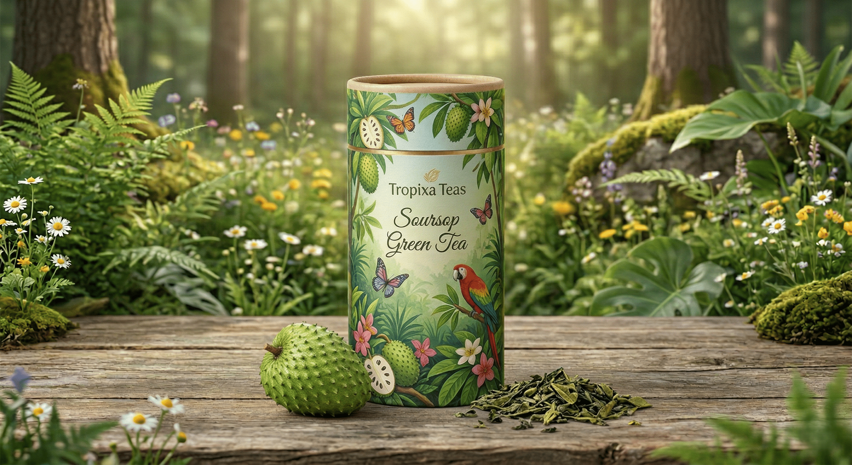 Soursop Green Tea 50 TB Paper Can