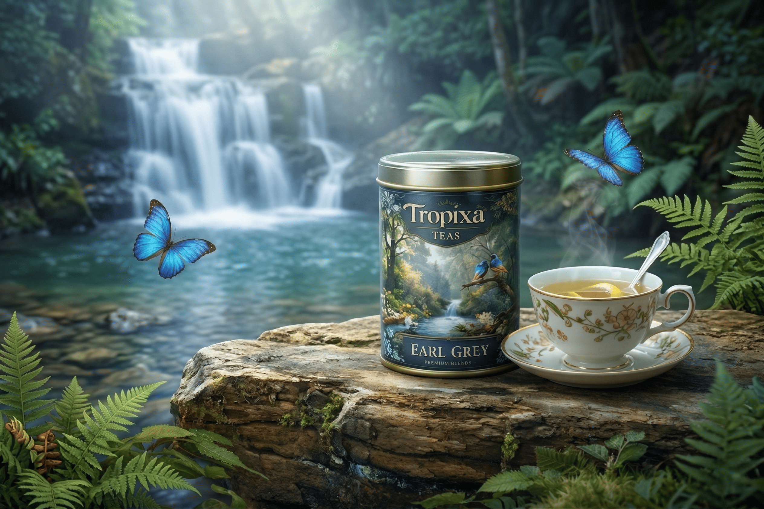 Earl Grey (Blue-Grey Waterfall Tin)