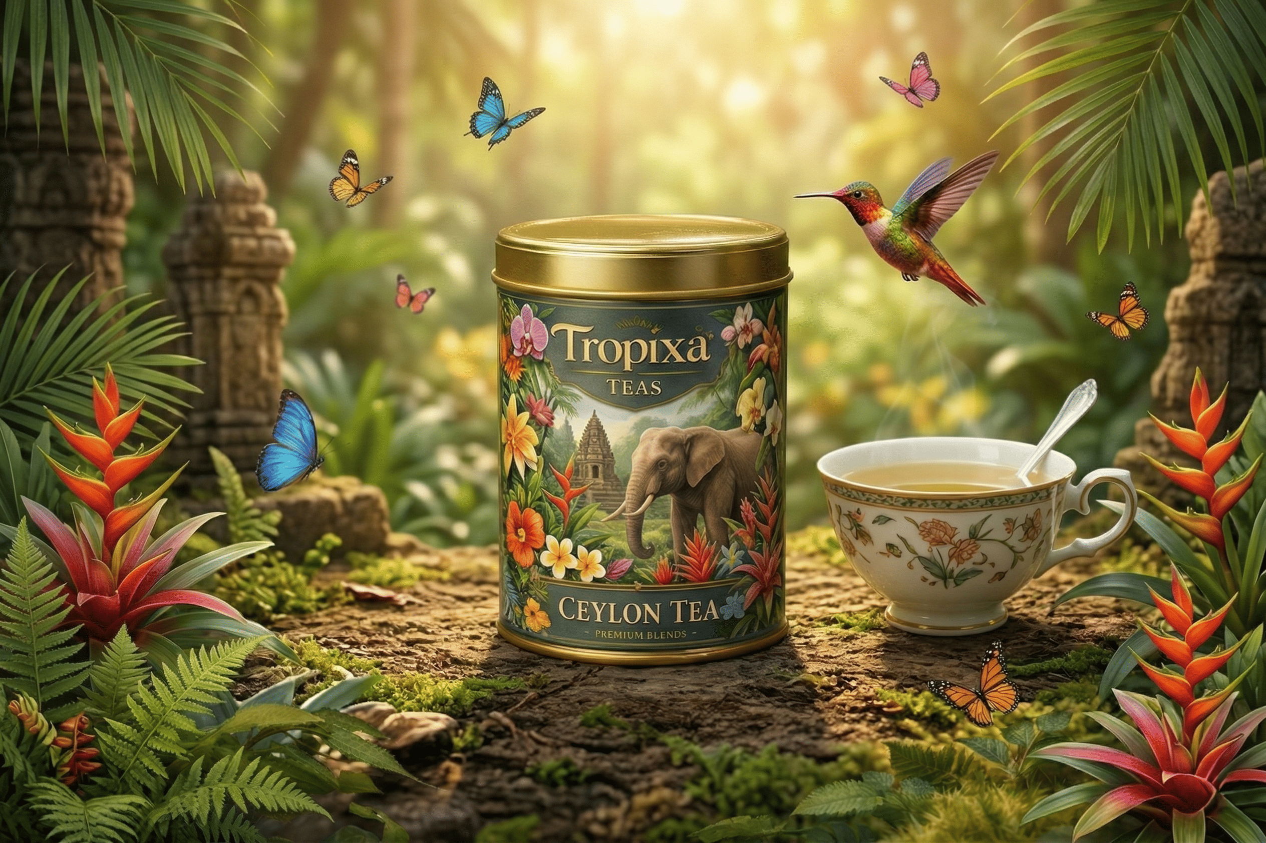Ceylon Tea (Teal Elephant Tin)