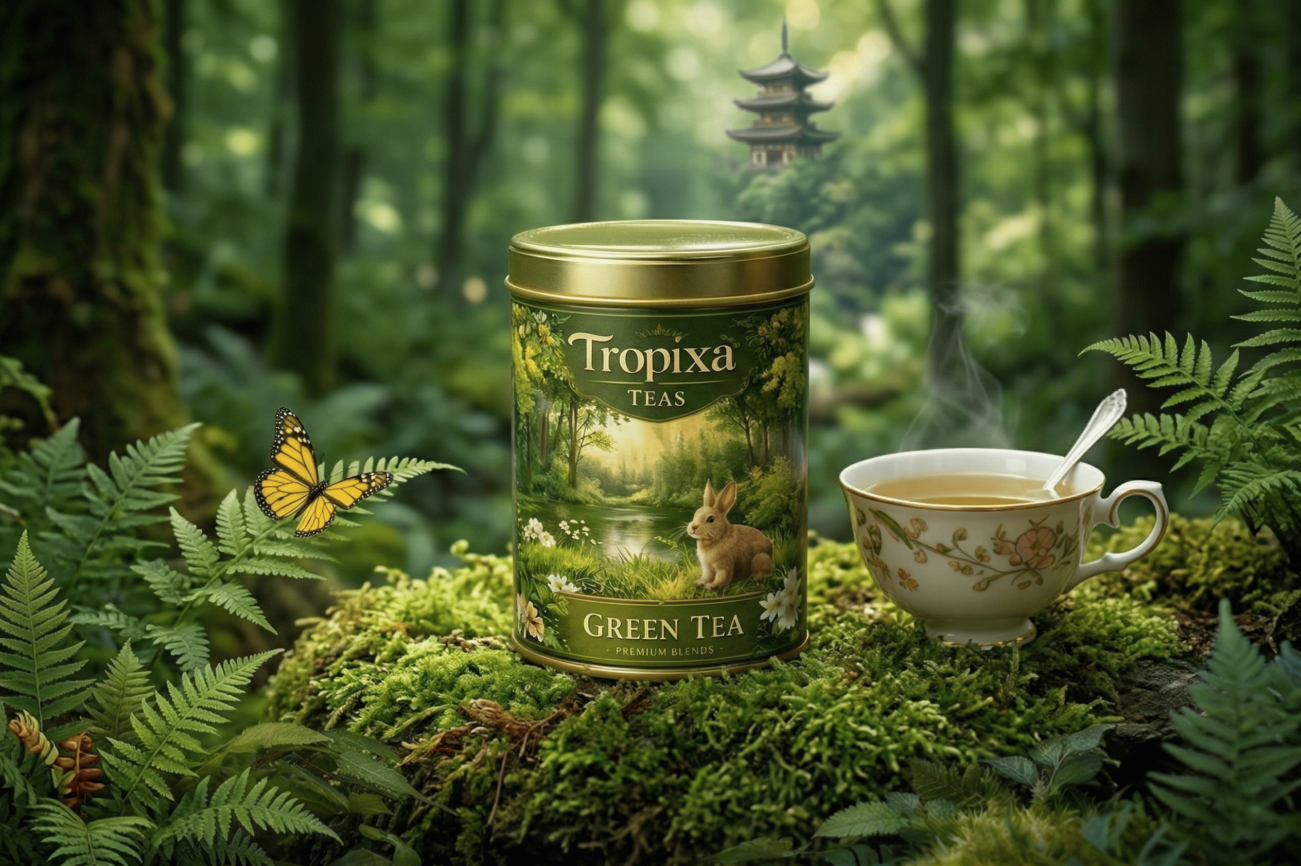 Green Tea (Green Rabbit Tin)